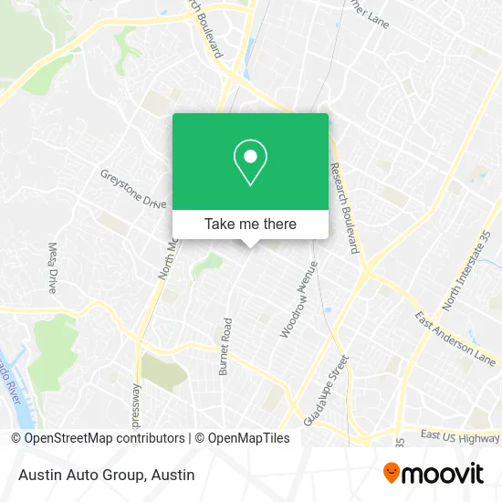Austin Auto Group map