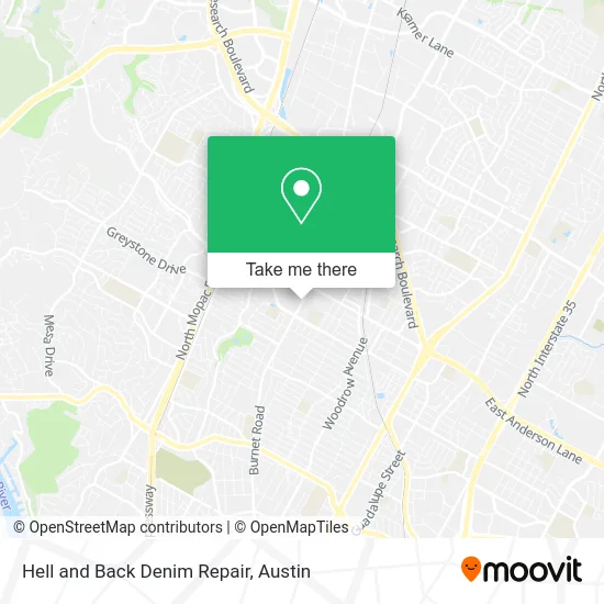 Hell and Back Denim Repair map