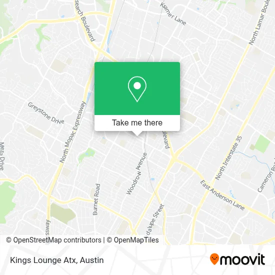 Kings Lounge Atx map