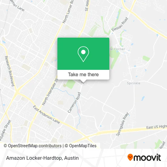 Amazon Locker-Hardtop map