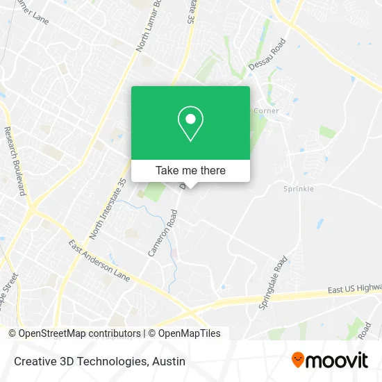 Mapa de Creative 3D Technologies