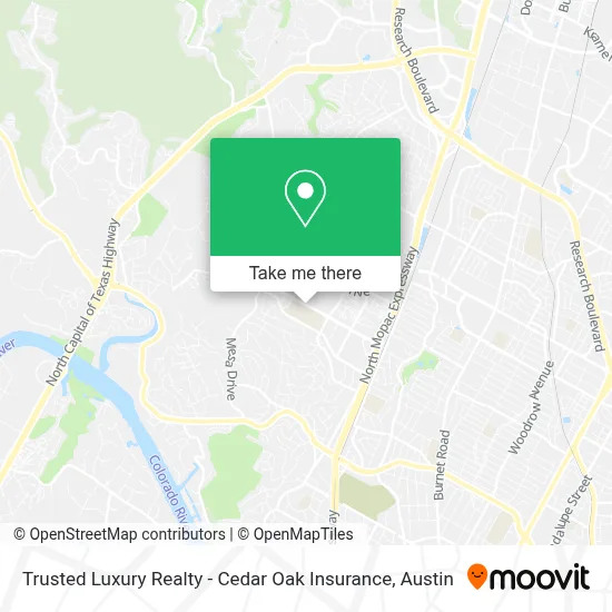 Trusted Luxury Realty - Cedar Oak Insurance map