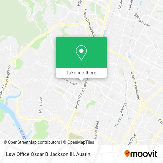 Law Office Oscar B Jackson III map