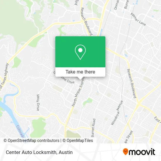 Center Auto Locksmith map