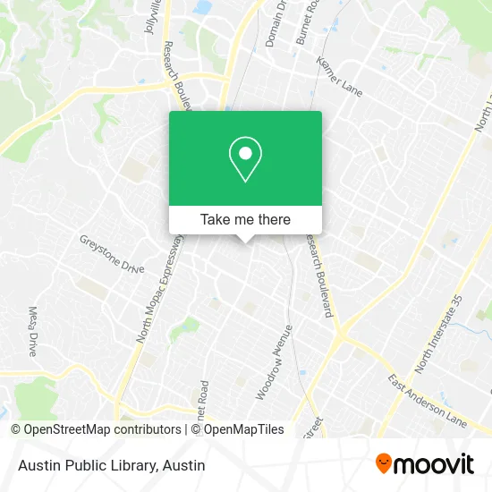 Austin Public Library map