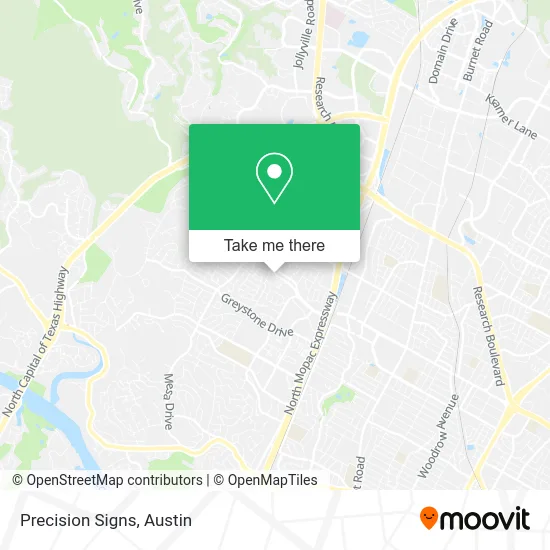 Precision Signs map