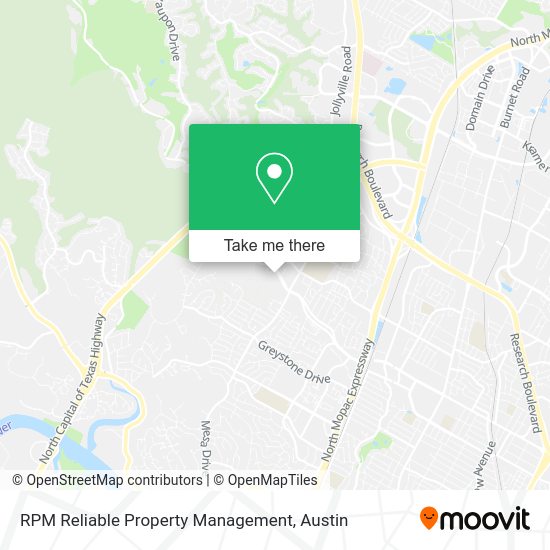 RPM Reliable Property Management map