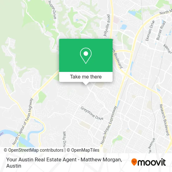 Your Austin Real Estate Agent - Matthew Morgan map