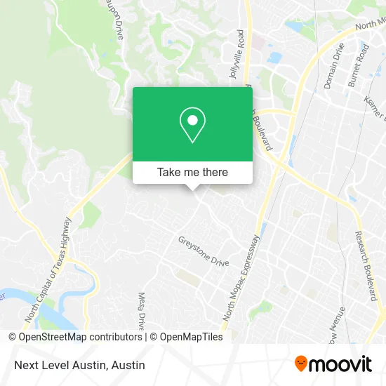 Next Level Austin map