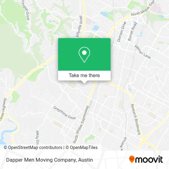 Dapper Men Moving Company map