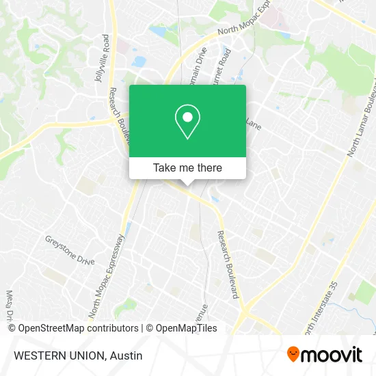 WESTERN UNION map