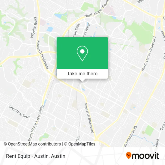 Rent Equip - Austin map