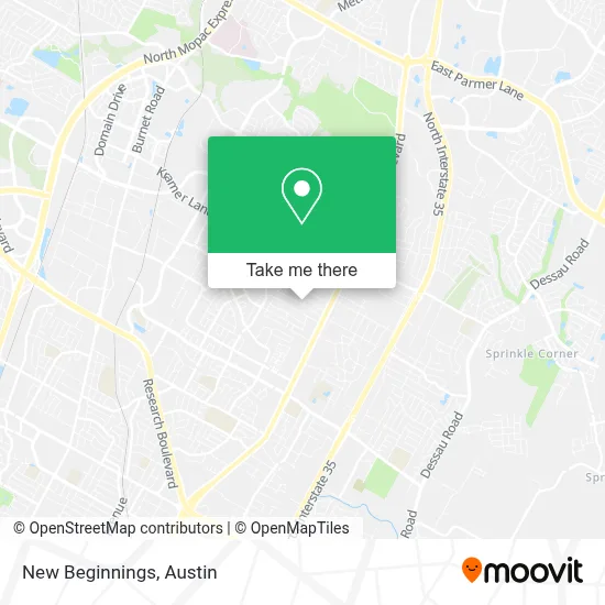 New Beginnings map