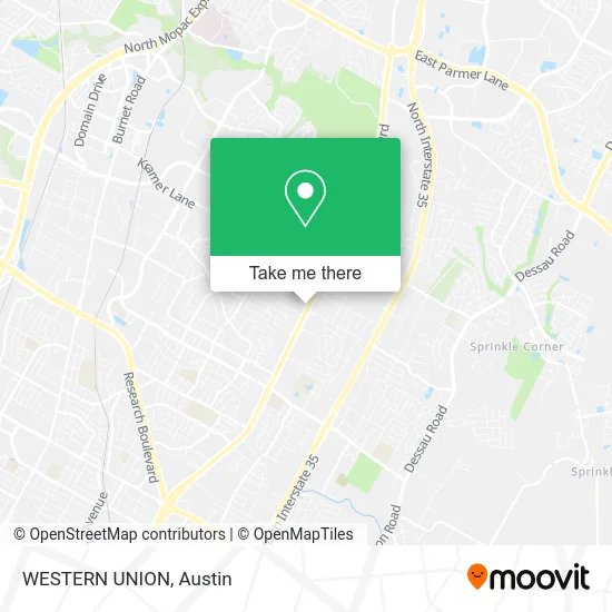 WESTERN UNION map