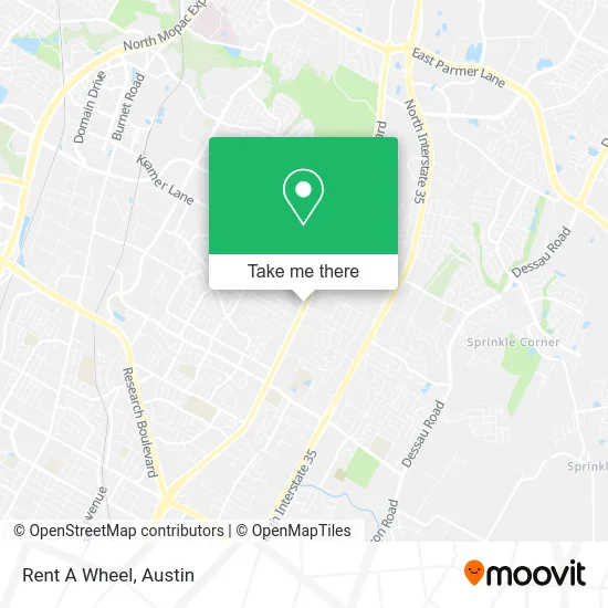 Rent A Wheel map