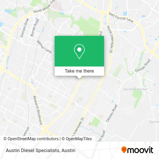 Mapa de Austin Diesel Specialists