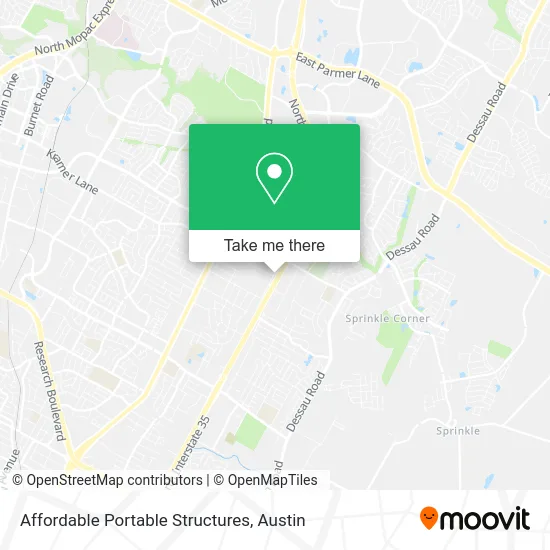 Mapa de Affordable Portable Structures