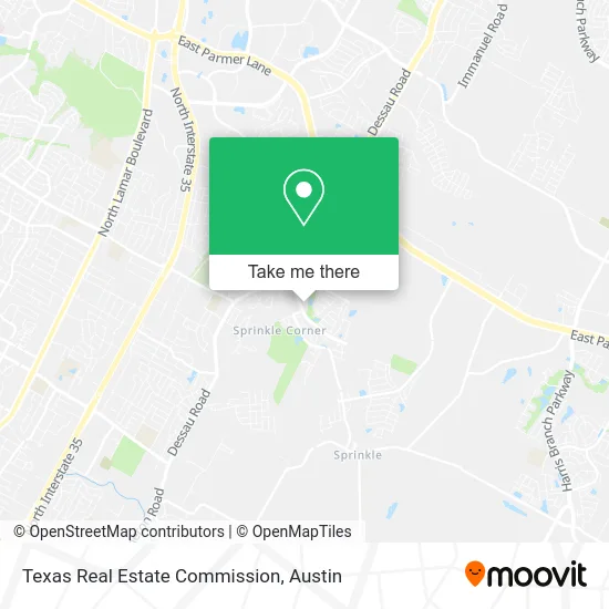 Texas Real Estate Commission map