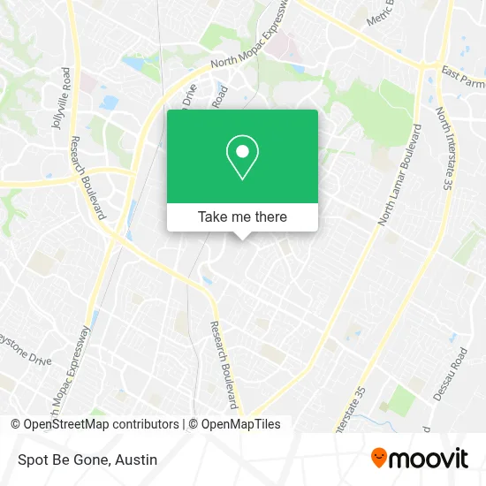 Spot Be Gone map