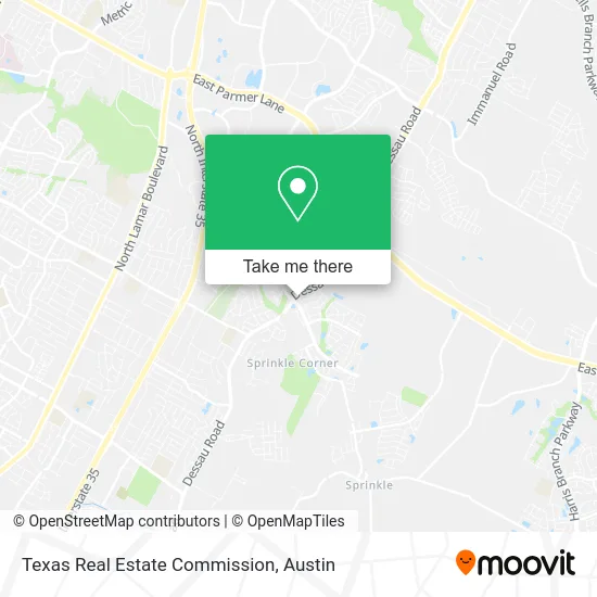 Texas Real Estate Commission map