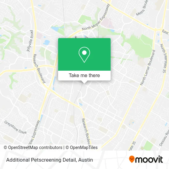 Additional Petscreening Detail map