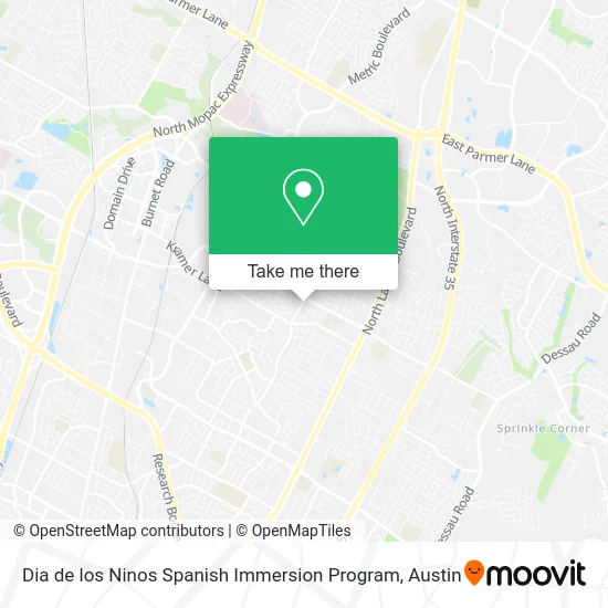 Dia de los Ninos Spanish Immersion Program map