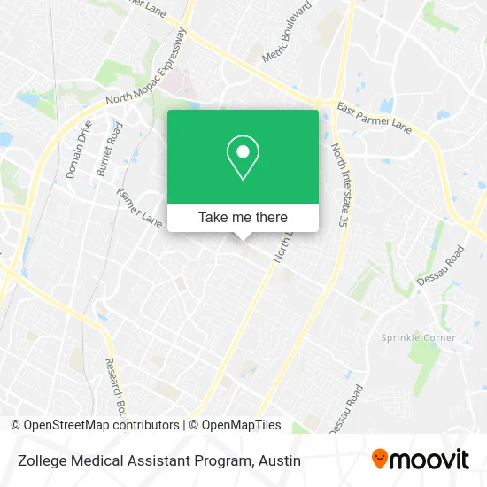 Zollege Medical Assistant Program map