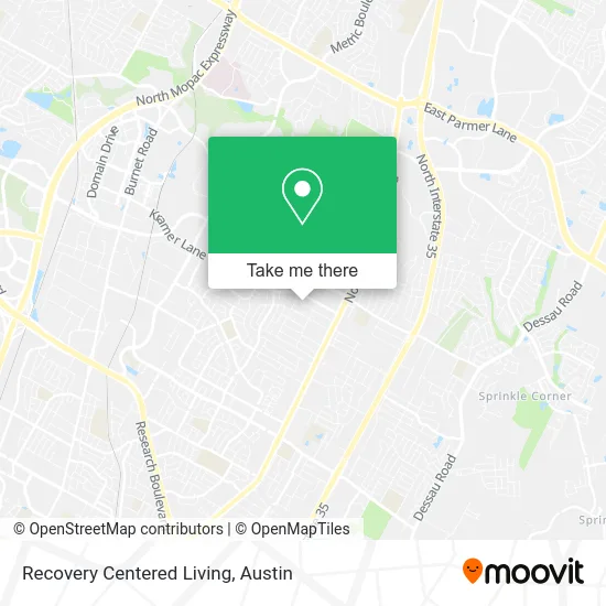 Recovery Centered Living map