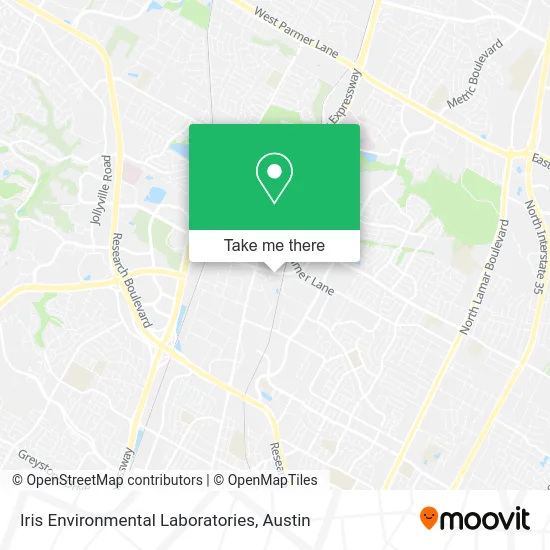 Iris Environmental Laboratories map