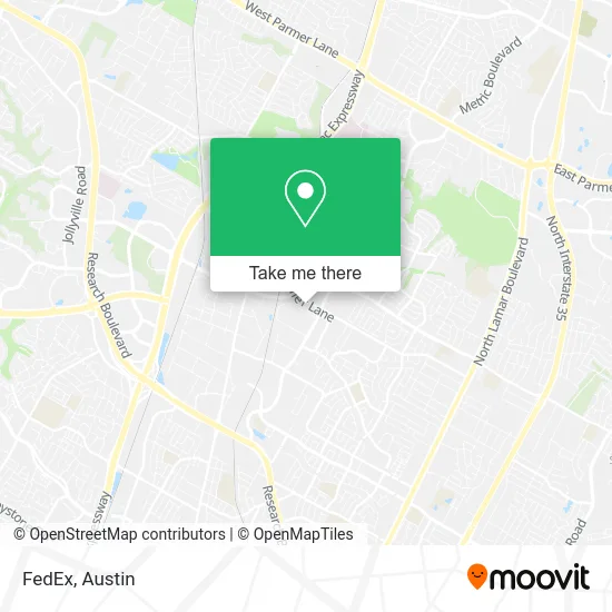 FedEx map