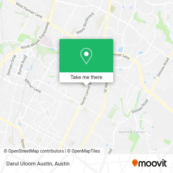 Darul Uloom Austin map