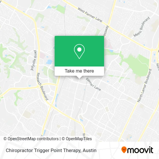 Chiropractor Trigger Point Therapy map