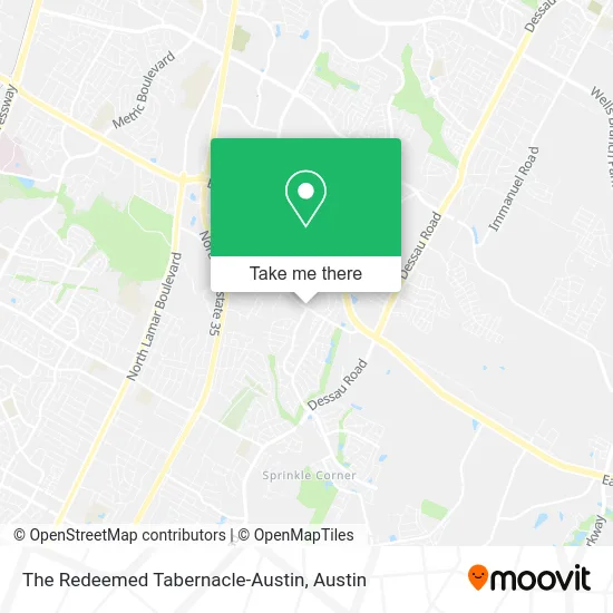 The Redeemed Tabernacle-Austin map