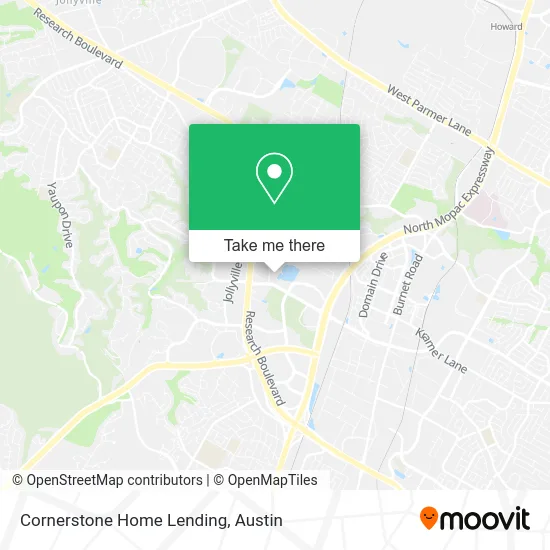 Cornerstone Home Lending map