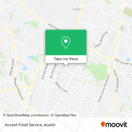 Accent Food Service map