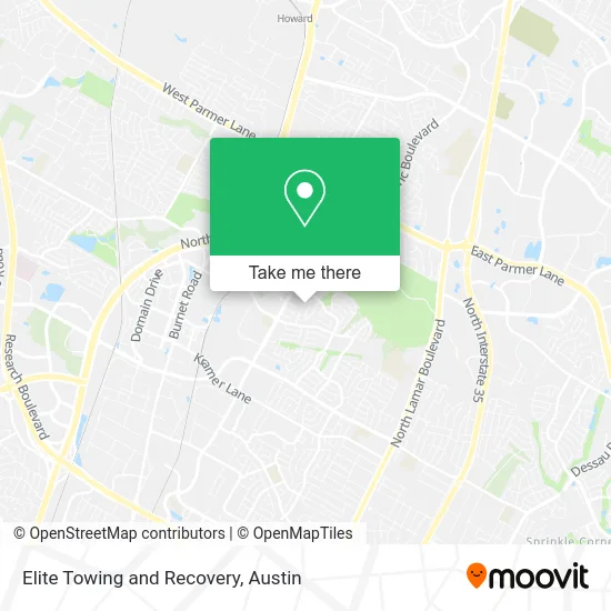 Elite Towing and Recovery map