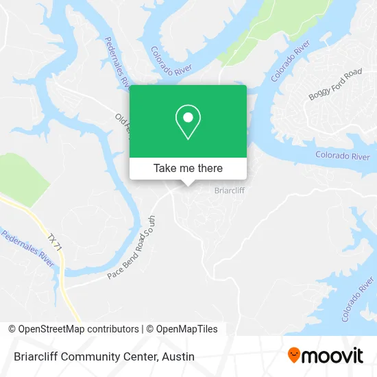 Briarcliff Community Center map