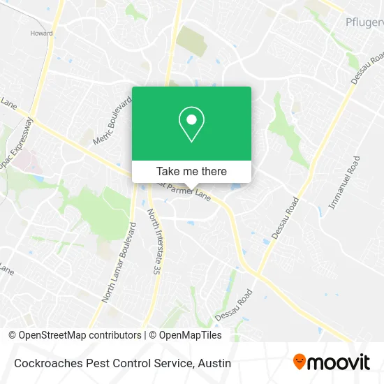 Cockroaches Pest Control Service map