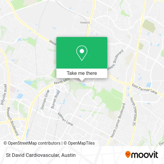 St David Cardiovascular map