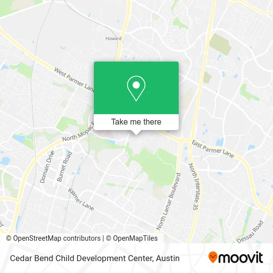 Cedar Bend Child Development Center map