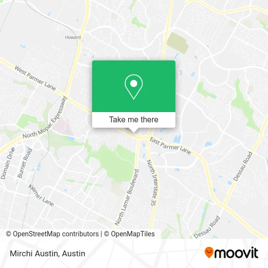 Mirchi Austin map