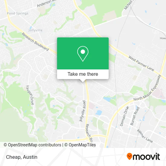 Mapa de Cheap