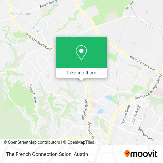 The French Connection Salon map