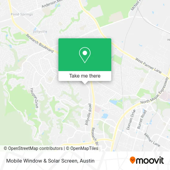 Mobile Window & Solar Screen map