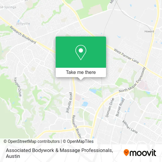 Associated Bodywork & Massage Professionals map