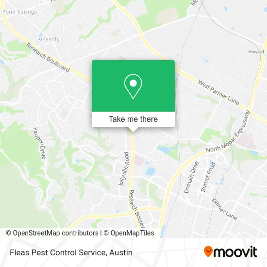 Fleas Pest Control Service map