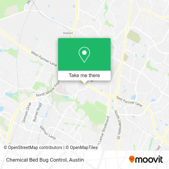 Mapa de Chemical Bed Bug Control