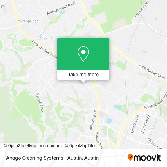 Anago Cleaning Systems - Austin map