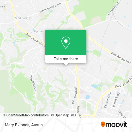 Mary E Jones map