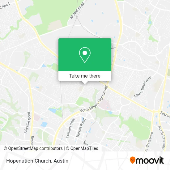 Hopenation Church map